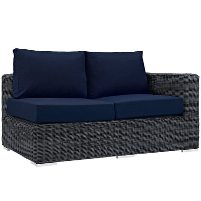 Summon Outdoor Patio Sunbrella¬¨√Ü Right Arm Loveseat By HouseBean