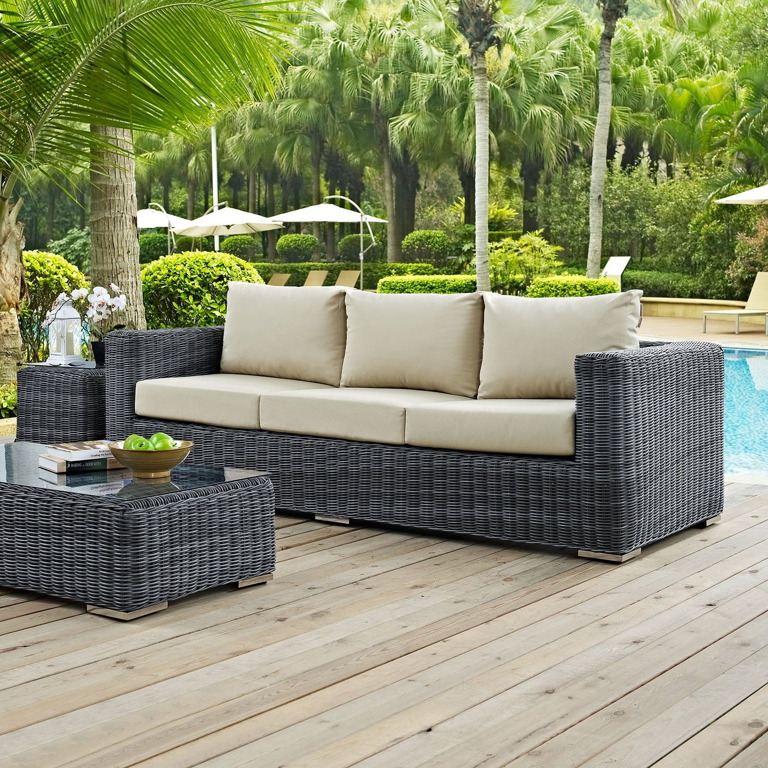 Summon Outdoor Patio Sunbrella¬Æ Sofa by Modway