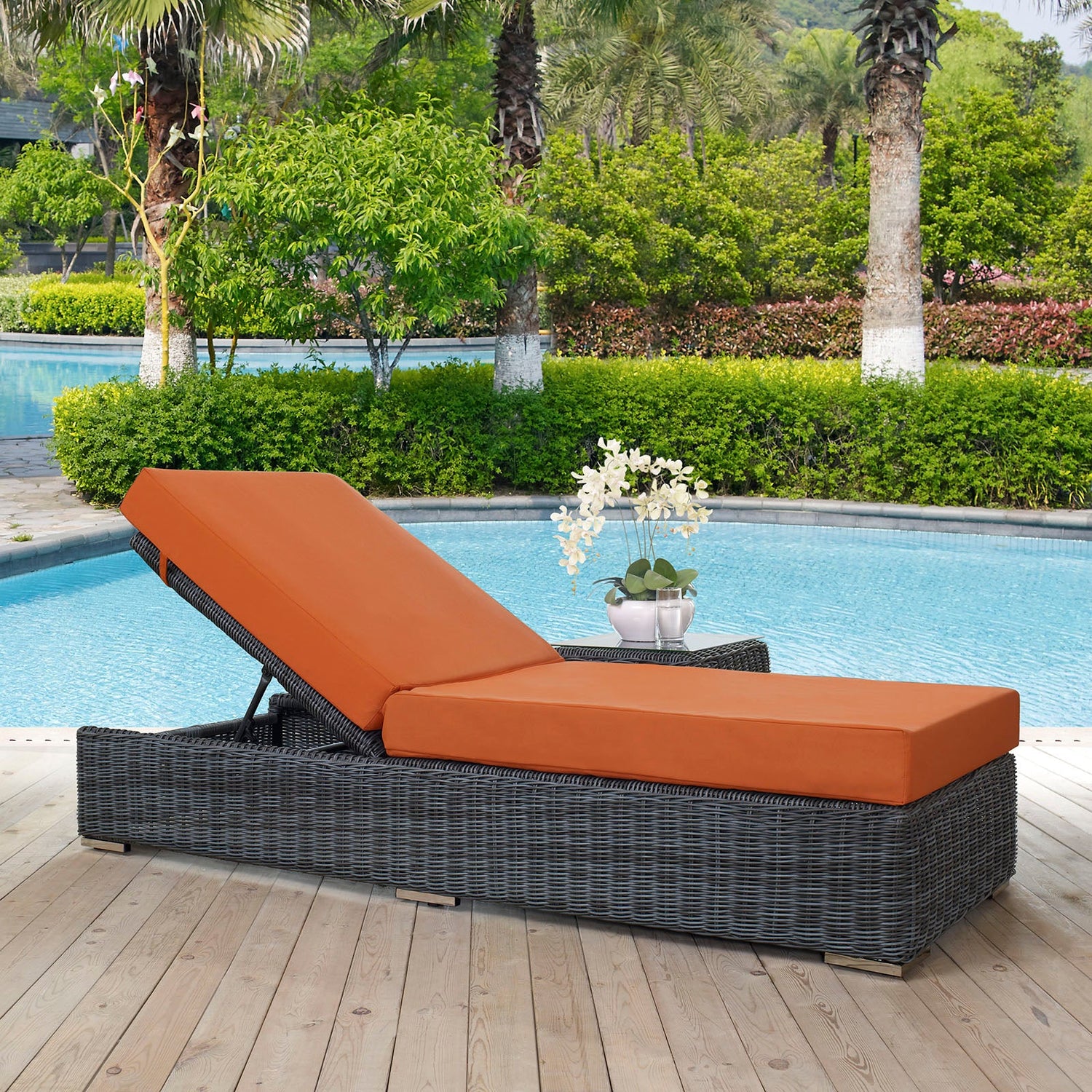 Summon Outdoor Patio Sunbrella¬¨√Ü Chaise Lounge By HouseBean