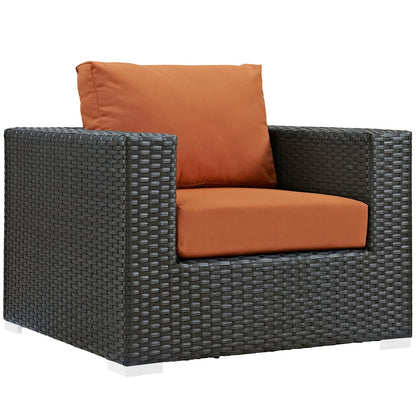 Sojourn 8 Piece Outdoor Patio Sunbrella¬Æ Sectional Set by Modway