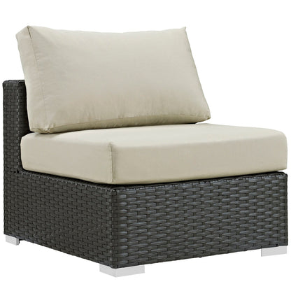 Sojourn 7 Piece Outdoor Patio Sunbrella¬Æ Sectional Set by Modway