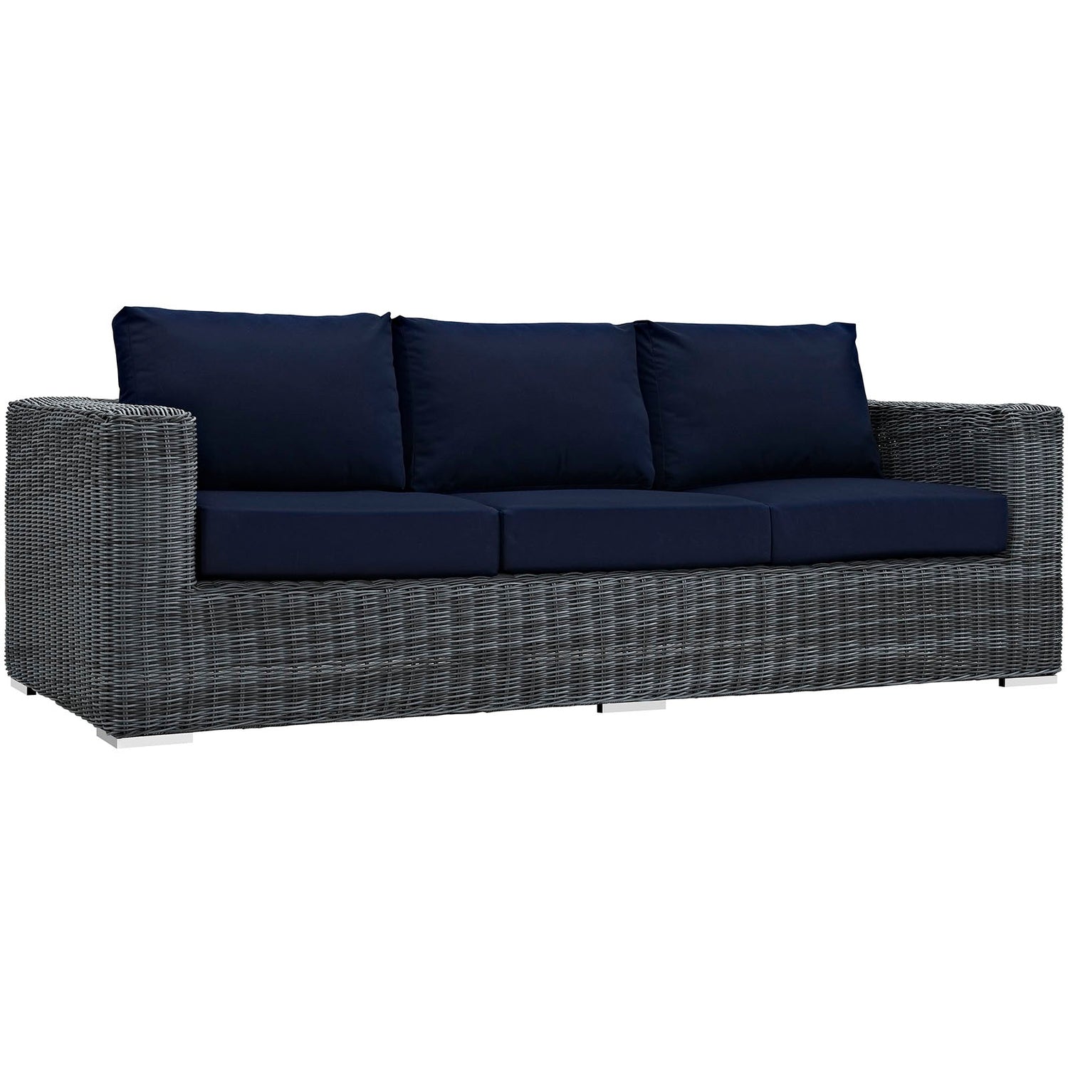 Summon 3 Piece Outdoor Patio Sunbrella¬Æ Sectional Set by Modway