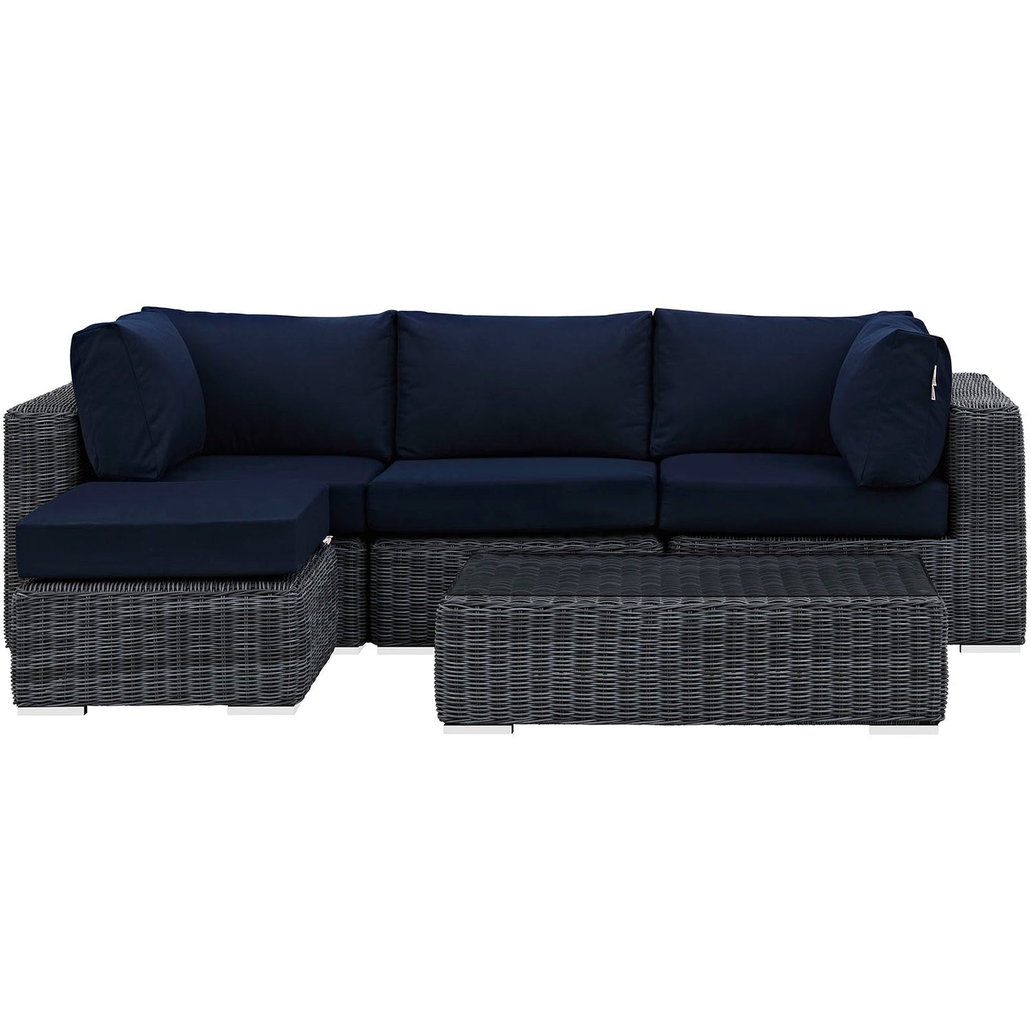 Summon 5 Piece Outdoor Patio Sunbrella¬Æ Sectional Set by Modway