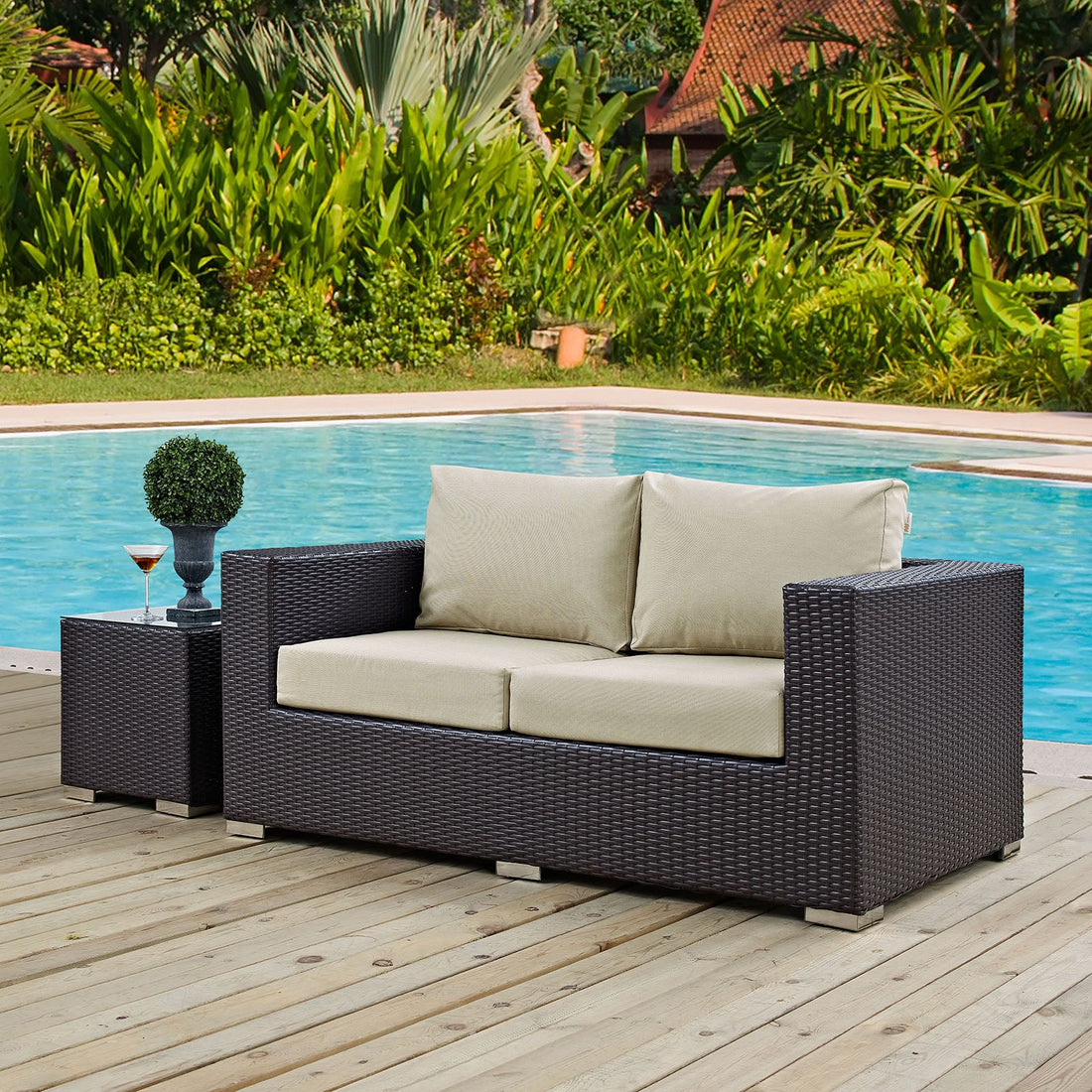 Convene Outdoor Patio Loveseat by Modway