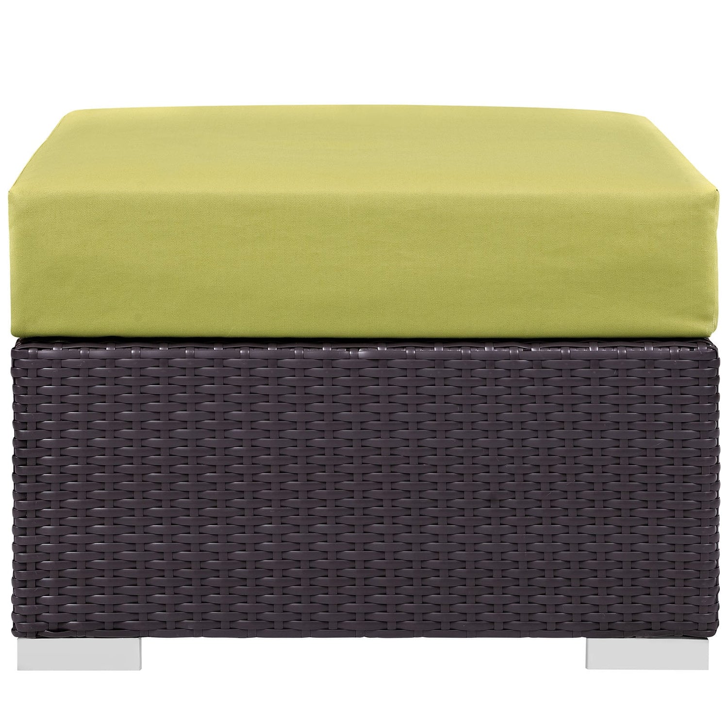 Convene Outdoor Patio Fabric Square Ottoman by Modway