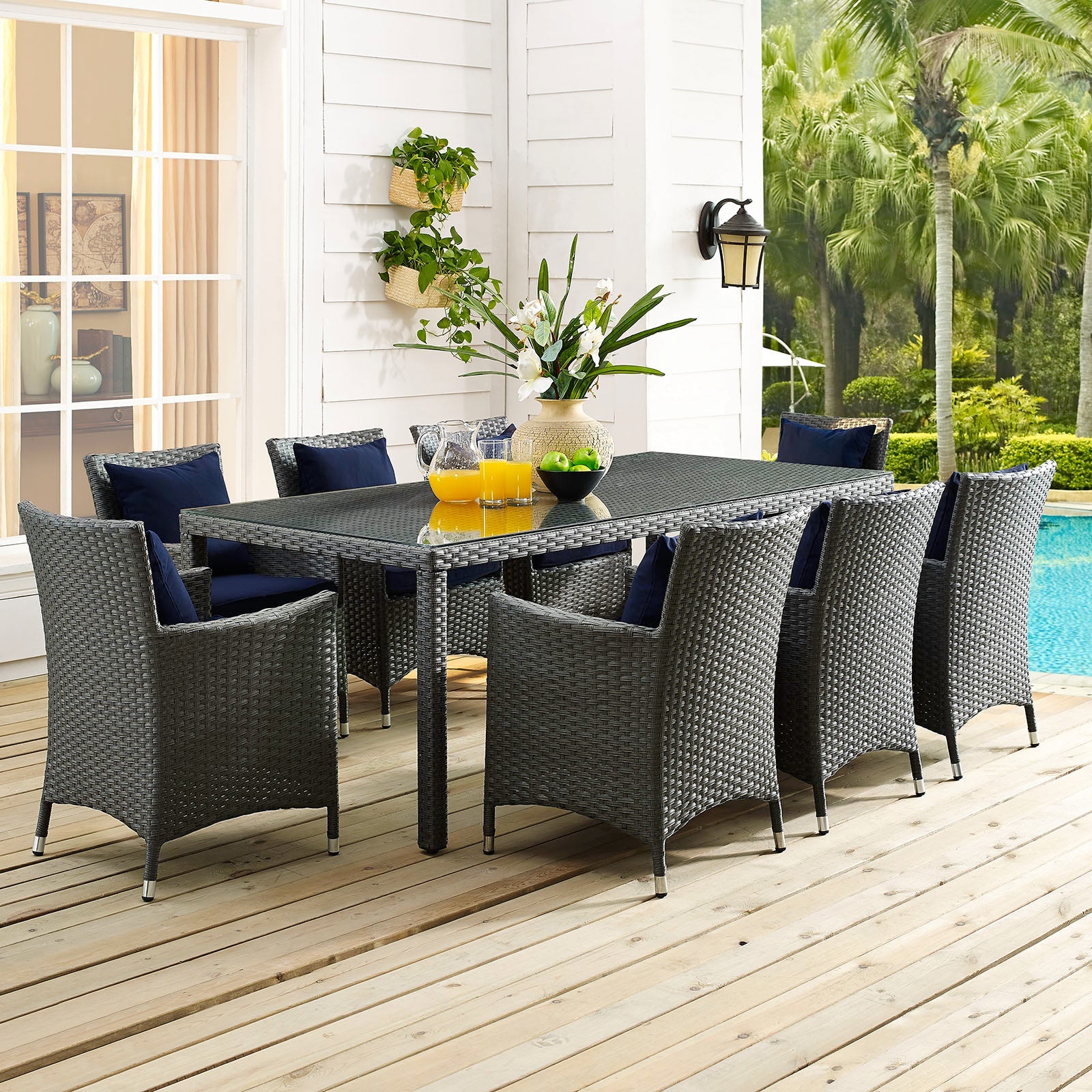 Sojourn 82&quot; Outdoor Patio Dining Table by Modway