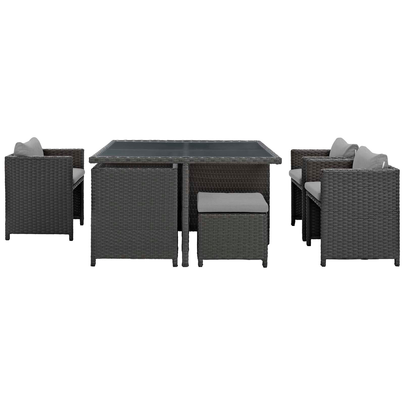 Sojourn 9 Piece Outdoor Patio Sunbrella¬¨√Ü Dining Set By HouseBean