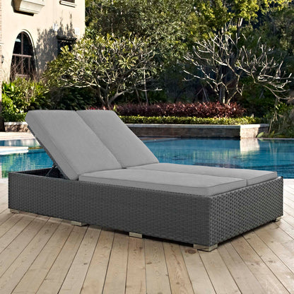 Sojourn Outdoor Patio Sunbrella¬Æ Double Chaise by Modway