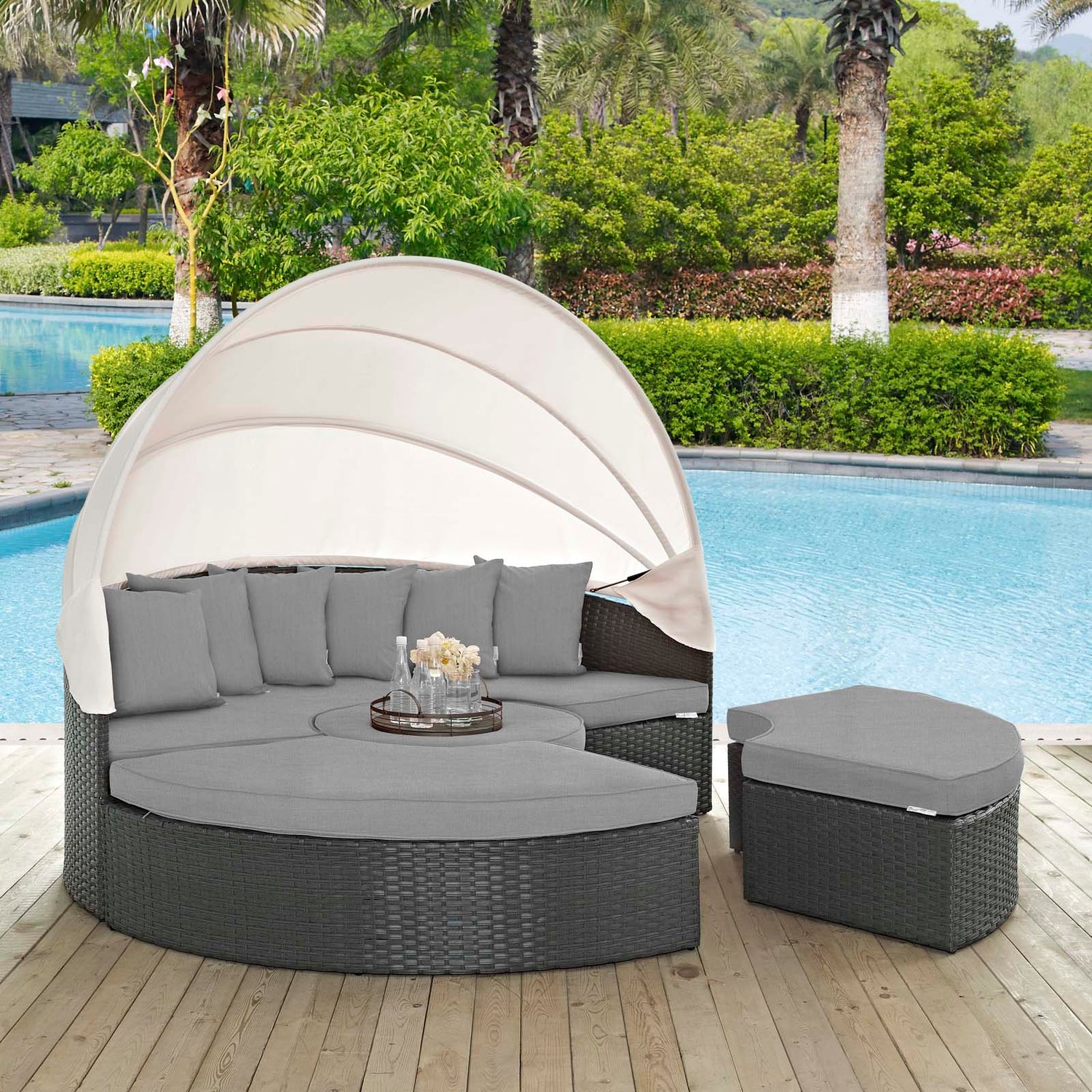 Sojourn Outdoor Patio Sunbrella¬Æ Daybed by Modway