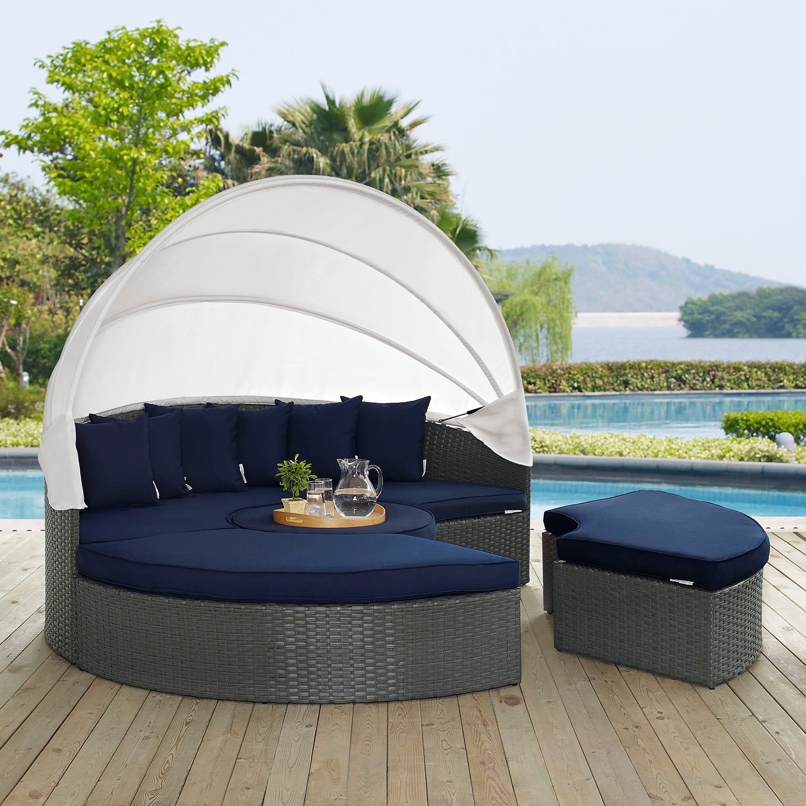 Sojourn Outdoor Patio Sunbrella¬Æ Daybed by Modway