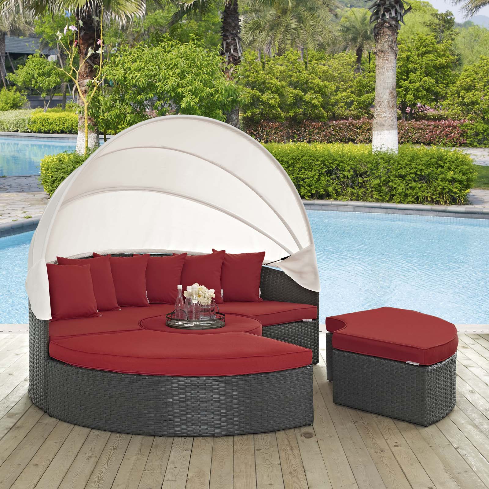Sojourn Outdoor Patio Sunbrella¬Æ Daybed by Modway