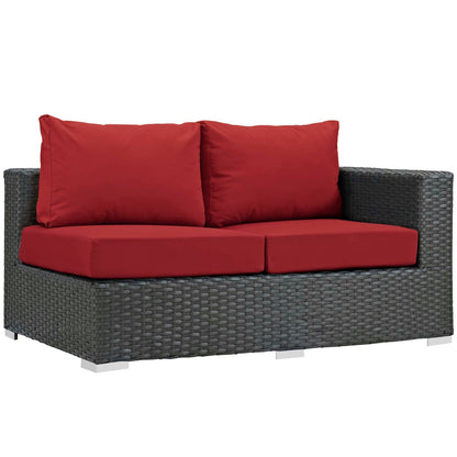 Sojourn 7 Piece Outdoor Patio Sunbrella¬Æ Sectional Set by Modway