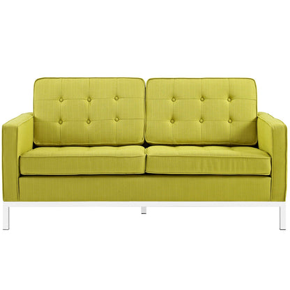 Loft Upholstered Fabric Loveseat by Modway