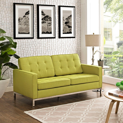 Loft Upholstered Fabric Loveseat by Modway