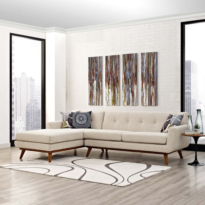 Engage Left-Facing Upholstered Fabric Sectional Sofa by Modway