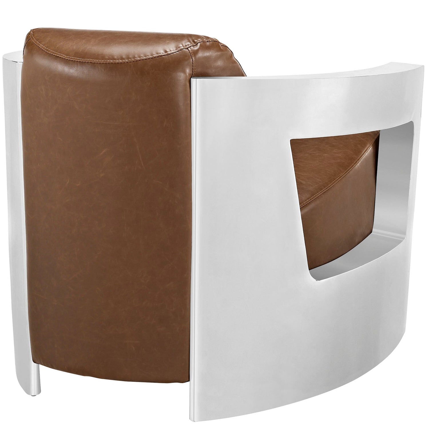 Trip Leather Lounge Chair by Modway