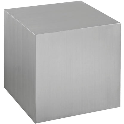 Cast Stainless Steel Side Table by Modway