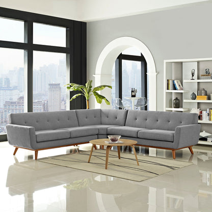 Engage L-Shaped Upholstered Fabric Sectional Sofa by Modway