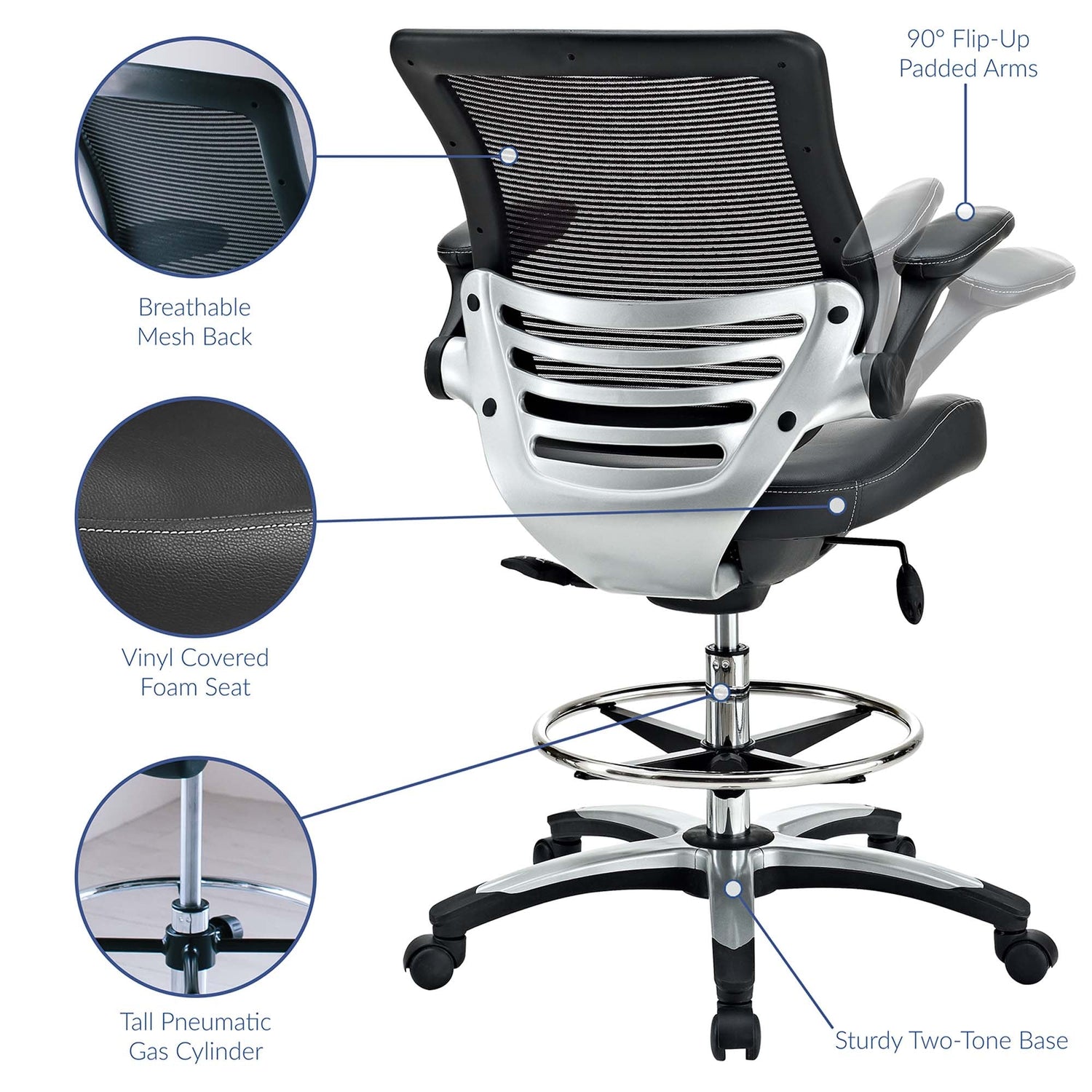 Edge Drafting Chair by Modway