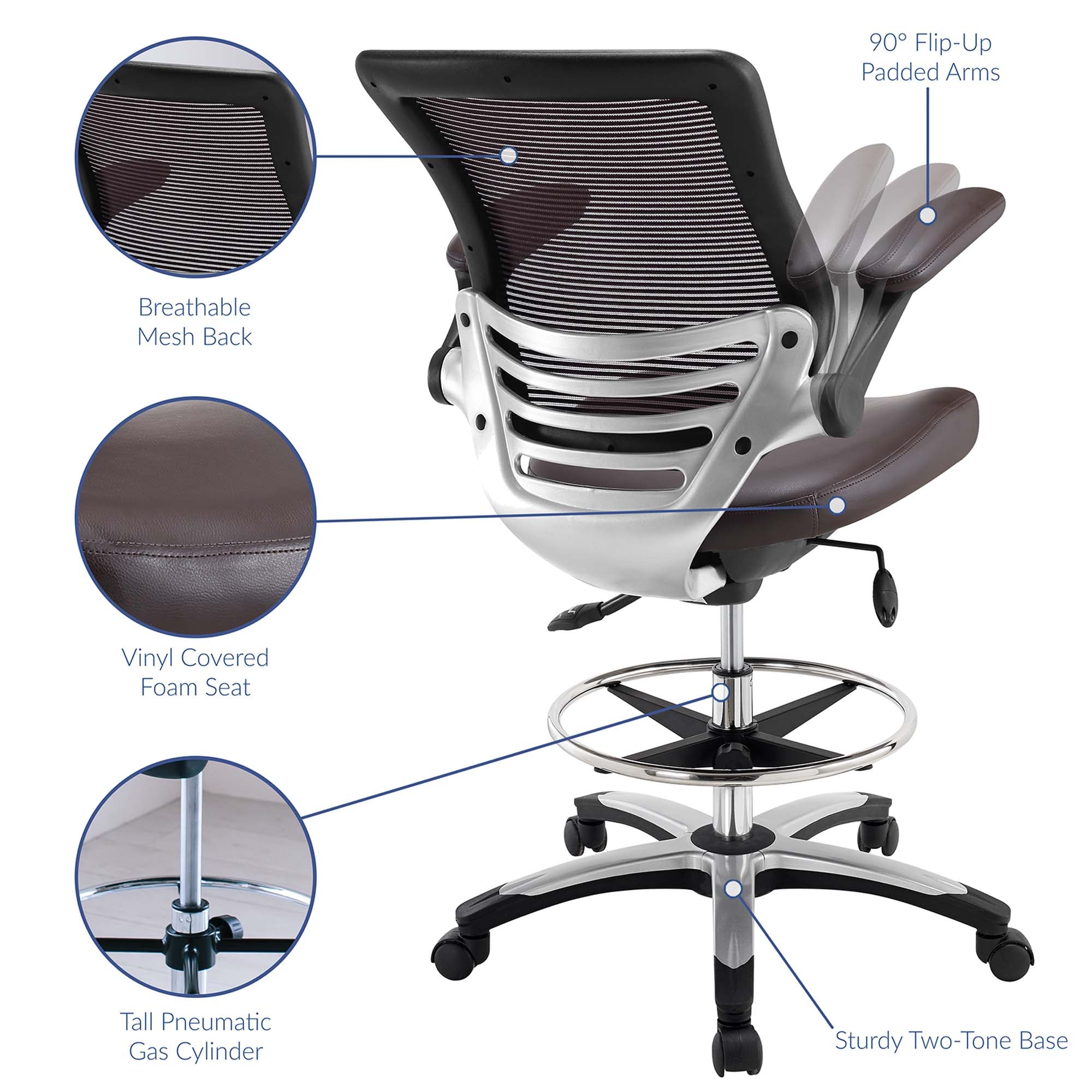 Edge Drafting Chair by Modway