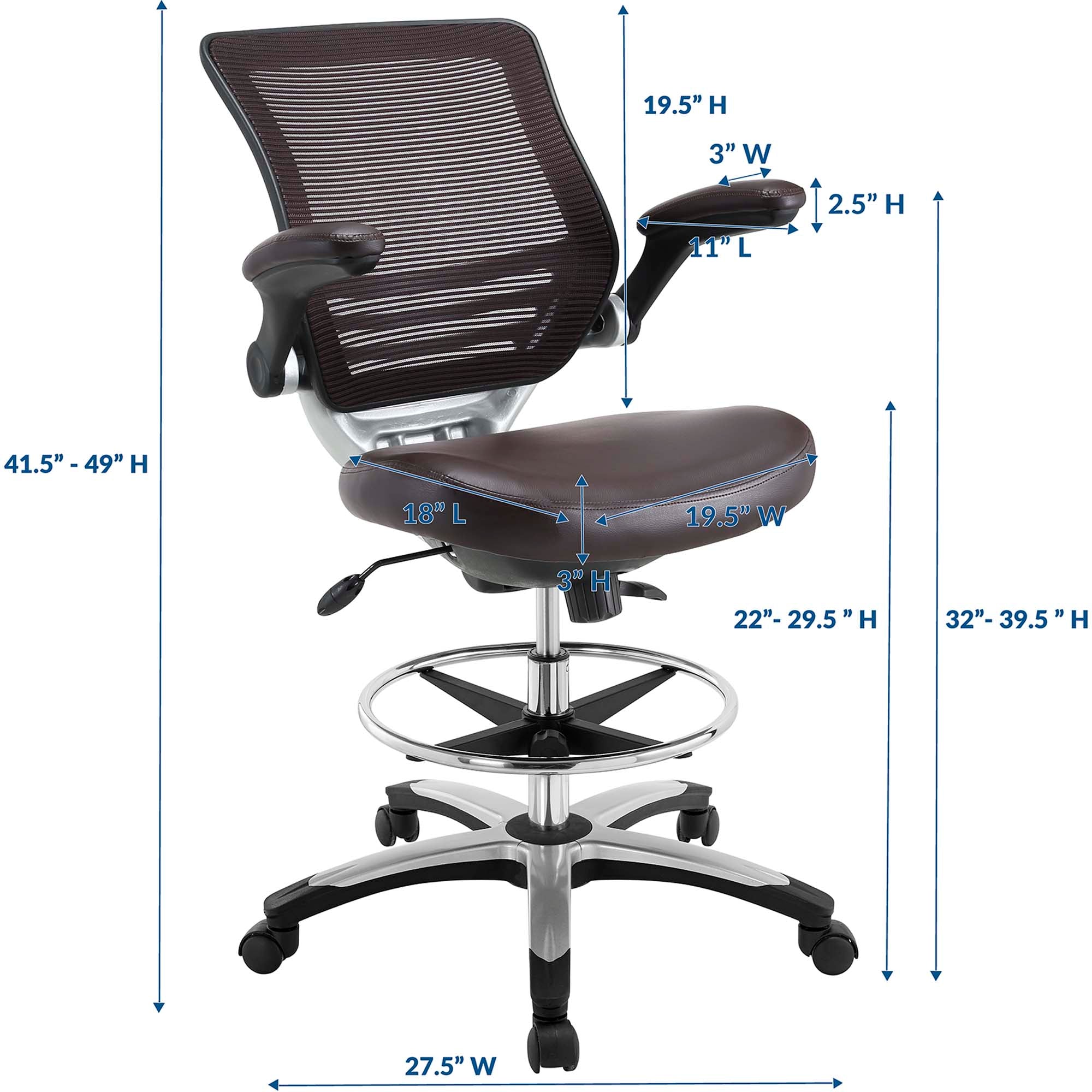 Edge Drafting Chair by Modway