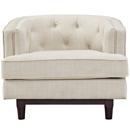 Coast Upholstered Fabric Armchair by Modway