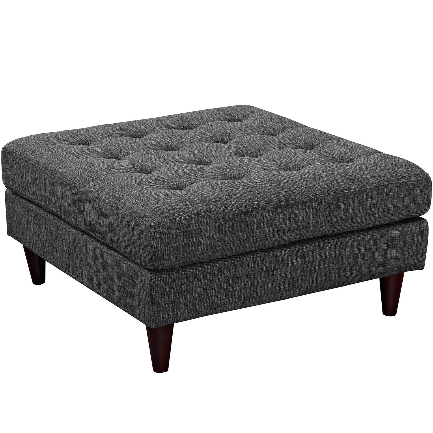 Empress Upholstered Fabric Large Ottoman By HouseBean