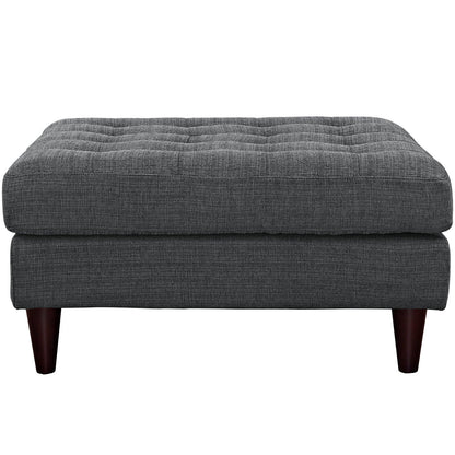 Empress Upholstered Fabric Large Ottoman By HouseBean