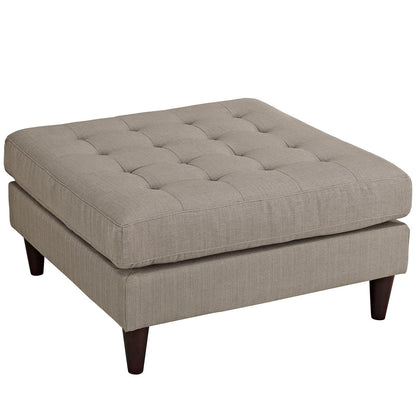 Empress Upholstered Fabric Large Ottoman By HouseBean