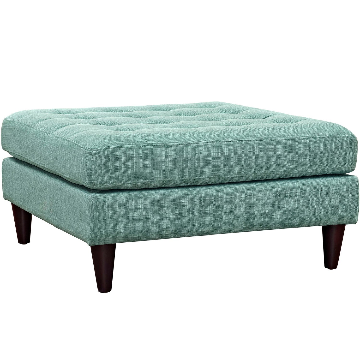 Empress Upholstered Fabric Large Ottoman By HouseBean