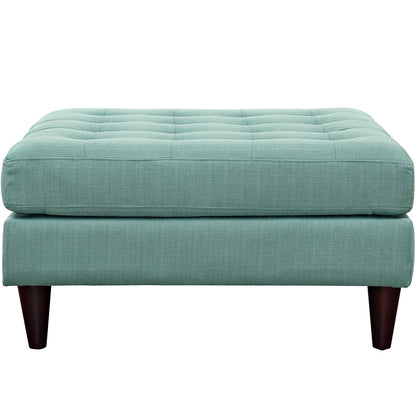 Empress Upholstered Fabric Large Ottoman By HouseBean