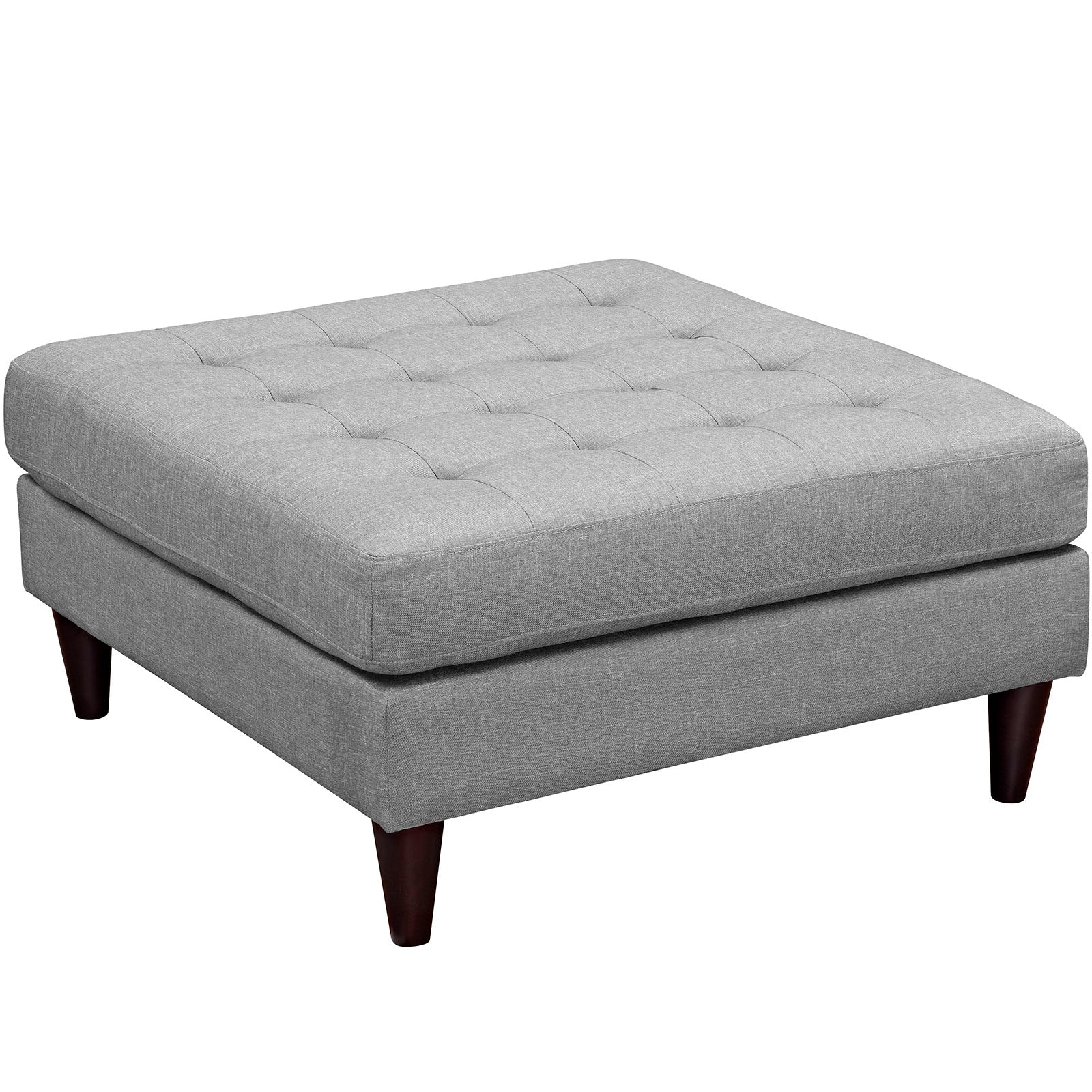 Empress Upholstered Fabric Large Ottoman By HouseBean