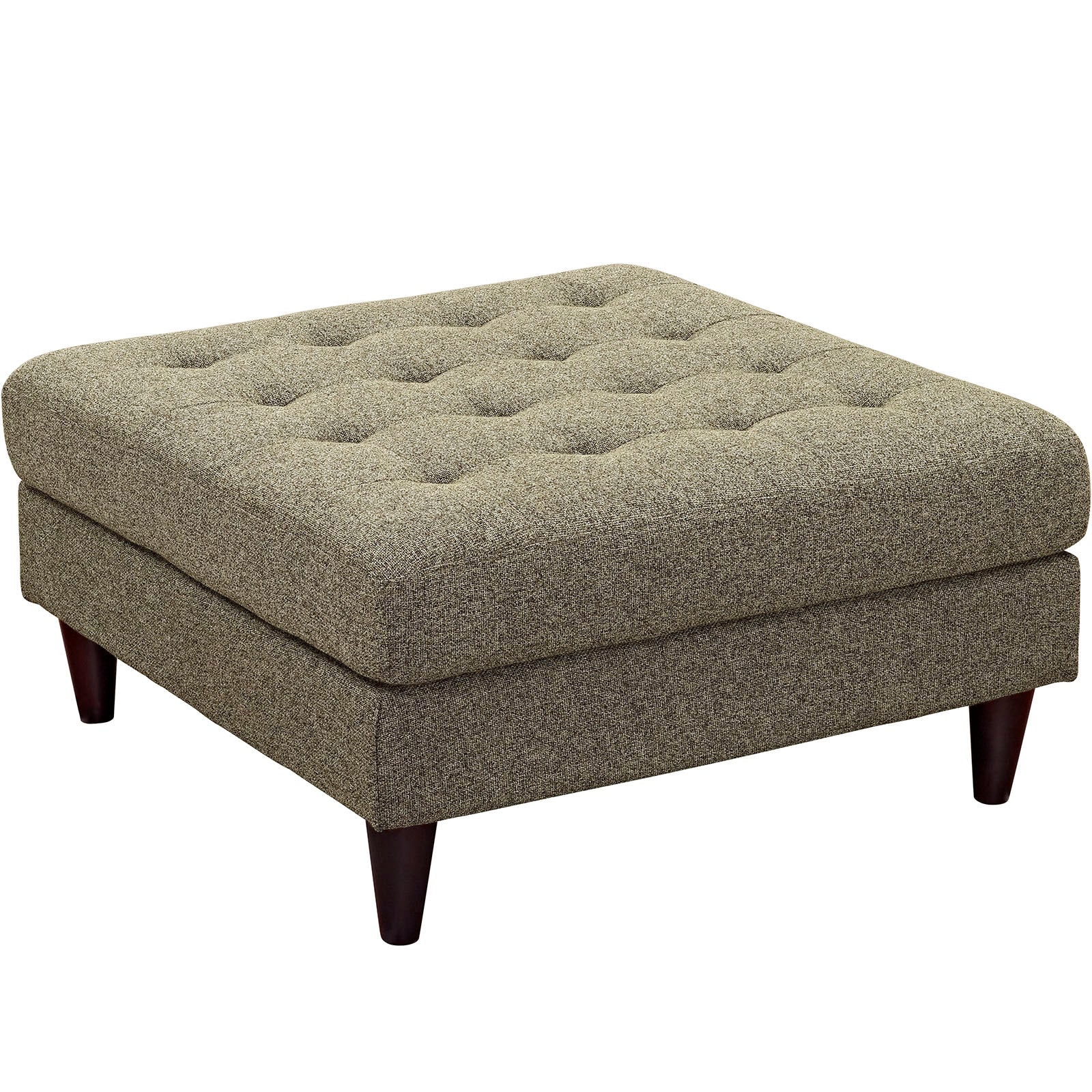 Empress Upholstered Fabric Large Ottoman By HouseBean