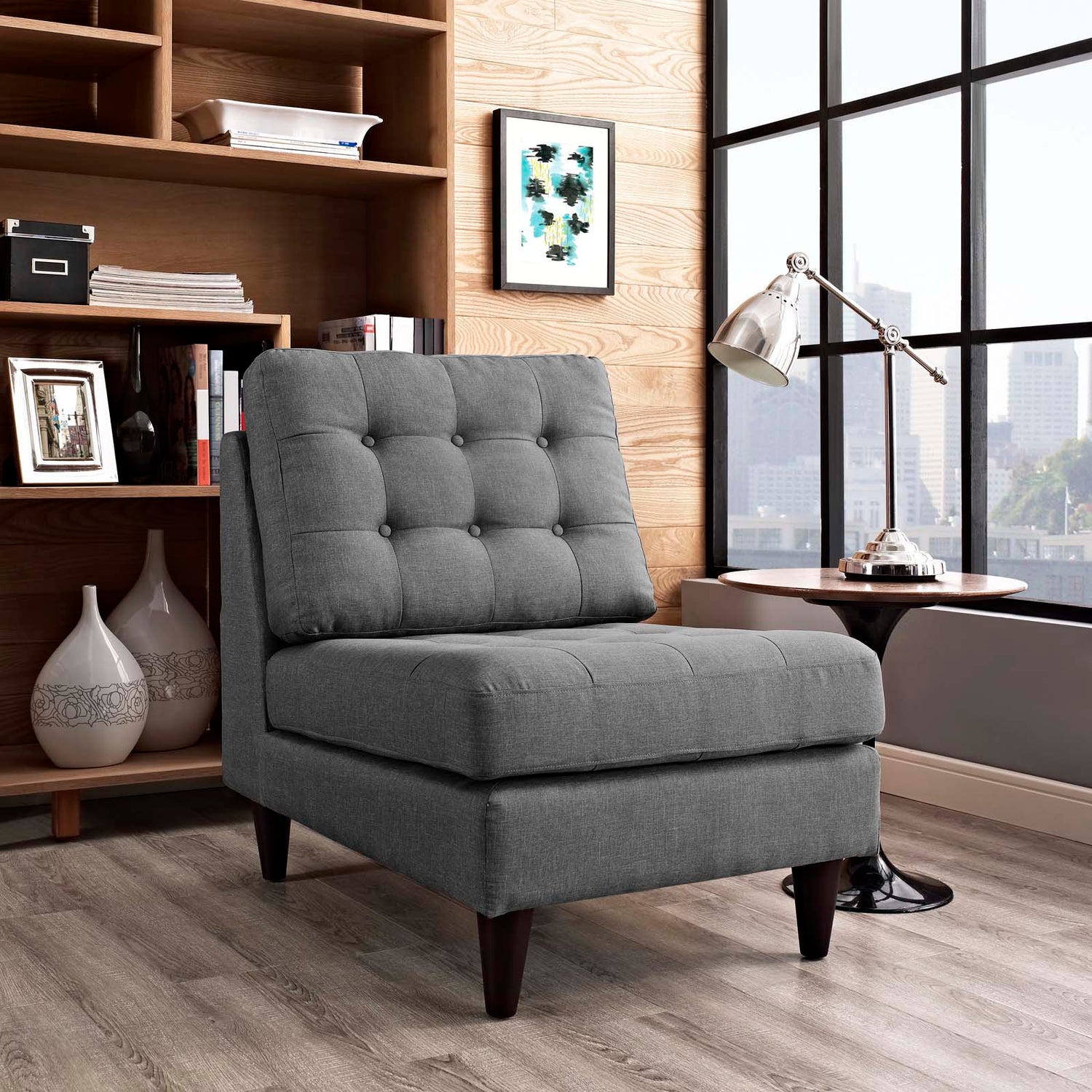 Empress Upholstered Fabric Lounge Chair by Modway