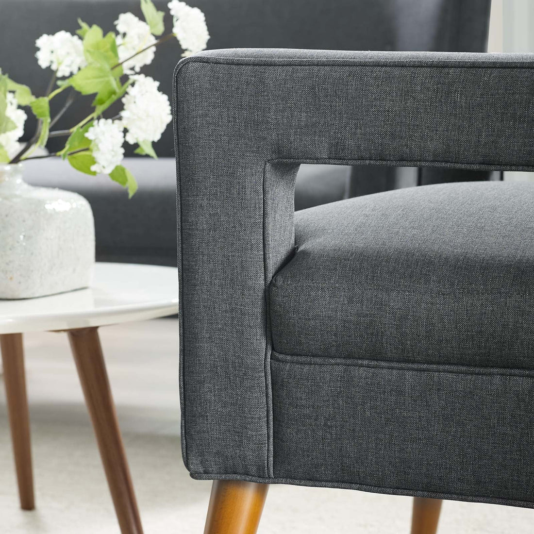 Sheer Upholstered Fabric Armchair by Modway