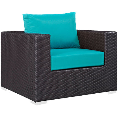 Convene 5 Piece Outdoor Patio Sofa Set by Modway