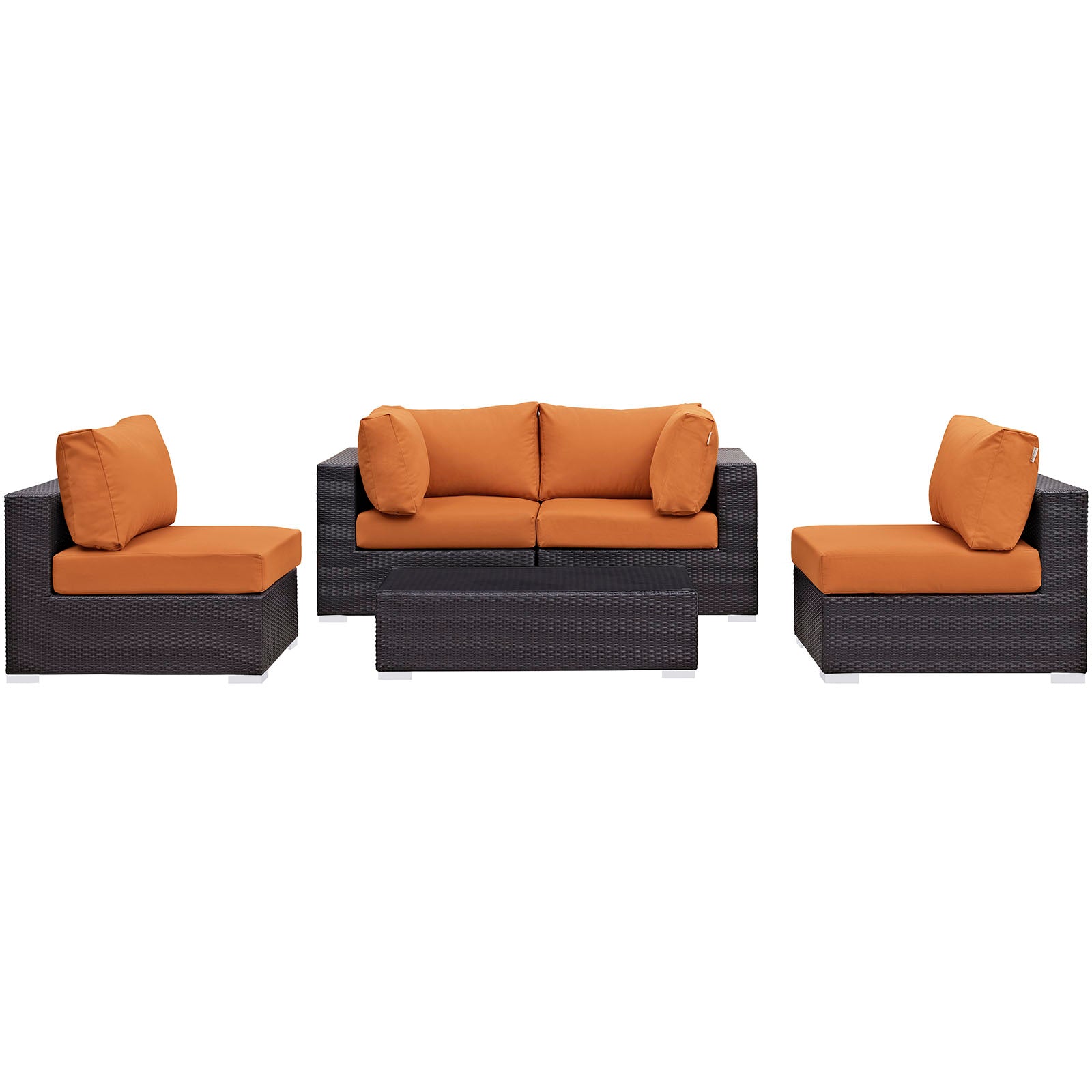 Convene 5 Piece Outdoor Patio Sectional Set by Modway