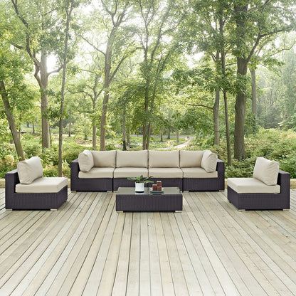 Convene 7 Piece Outdoor Patio Sectional Set by Modway