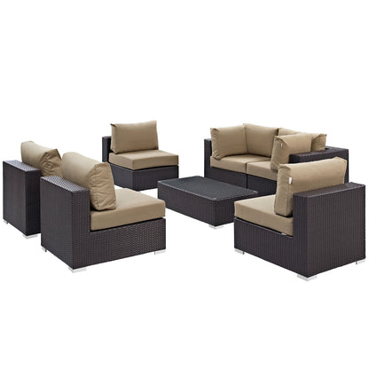 Convene 7 Piece Outdoor Patio Sectional Set by Modway