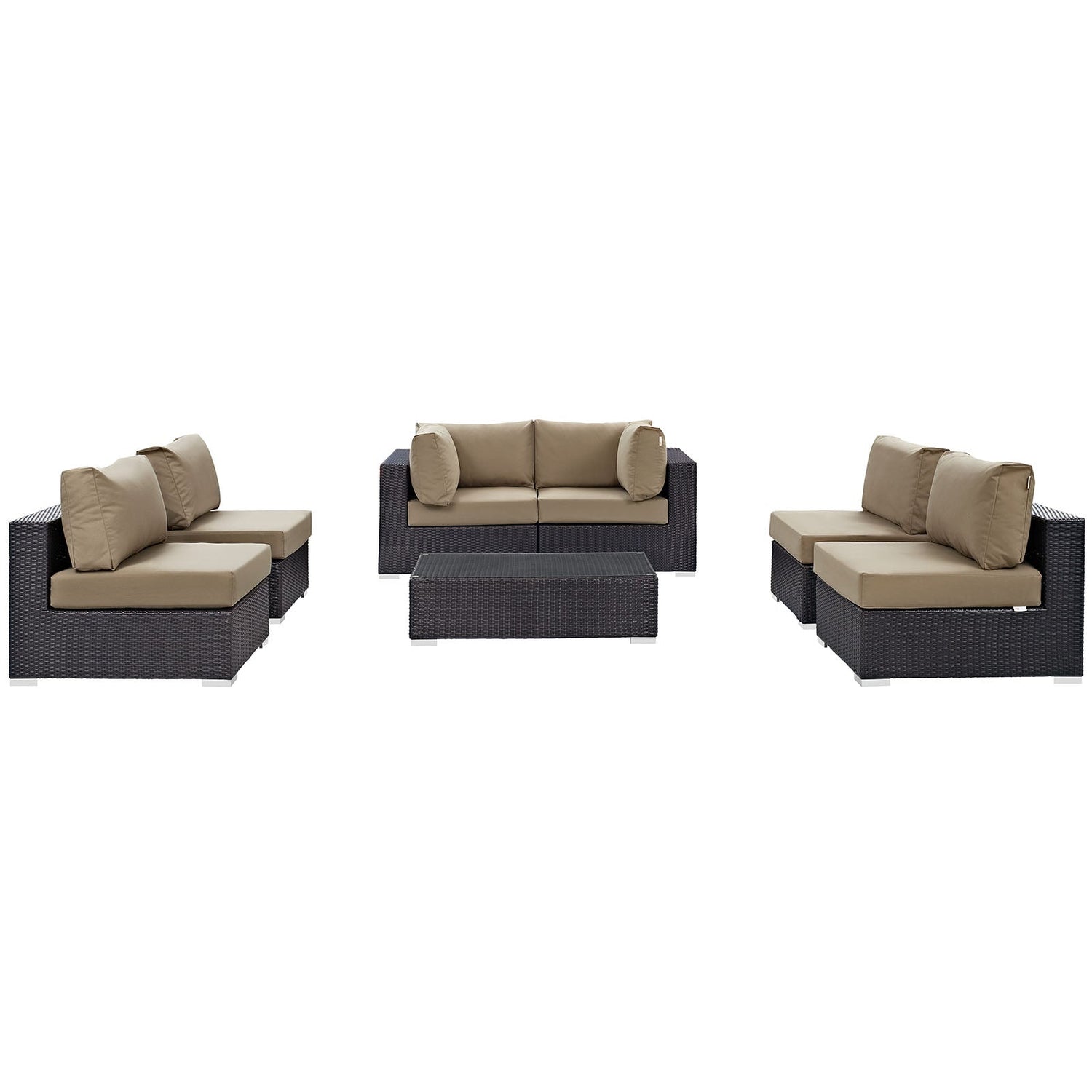 Convene 7 Piece Outdoor Patio Sectional Set by Modway