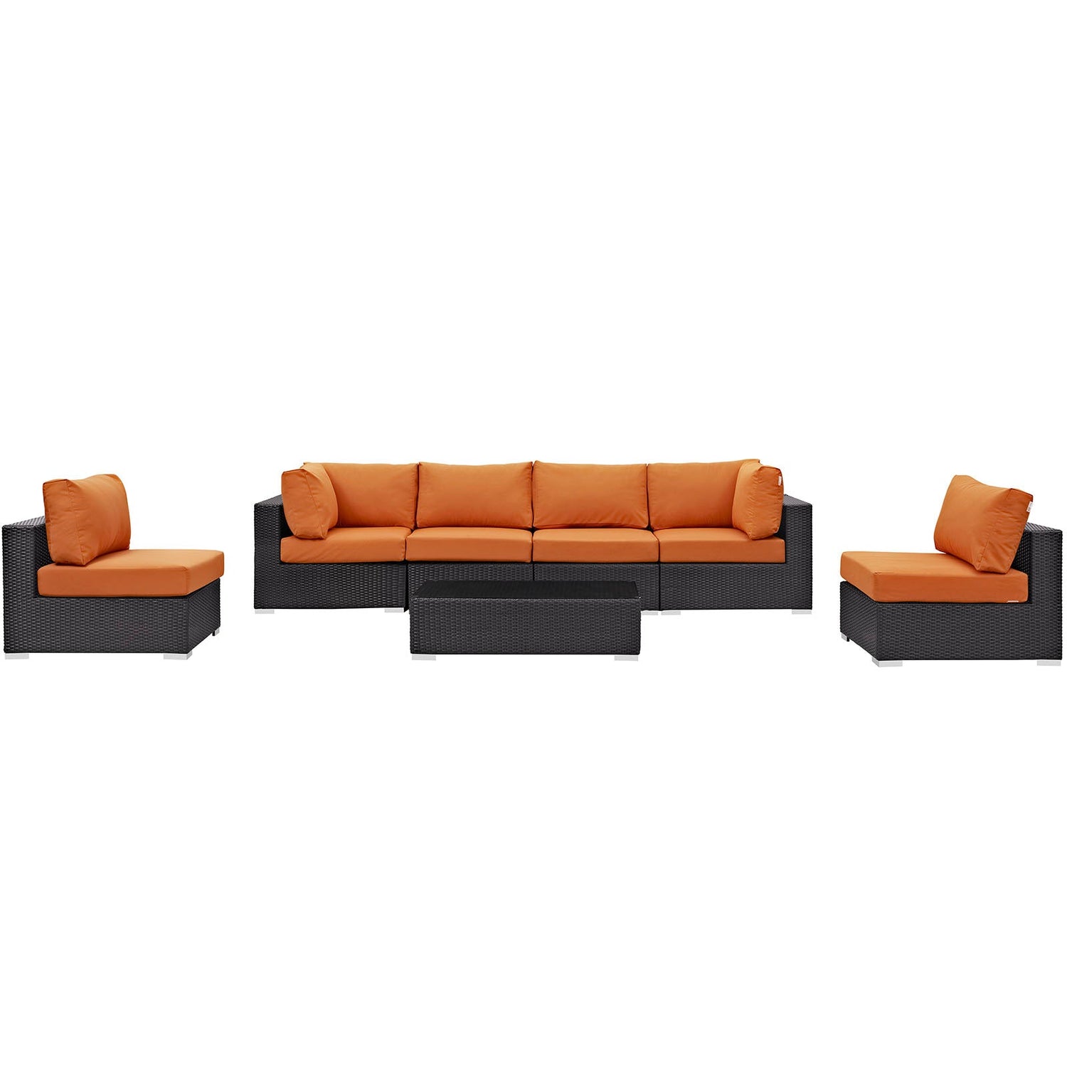 Convene 7 Piece Outdoor Patio Sectional Set by Modway