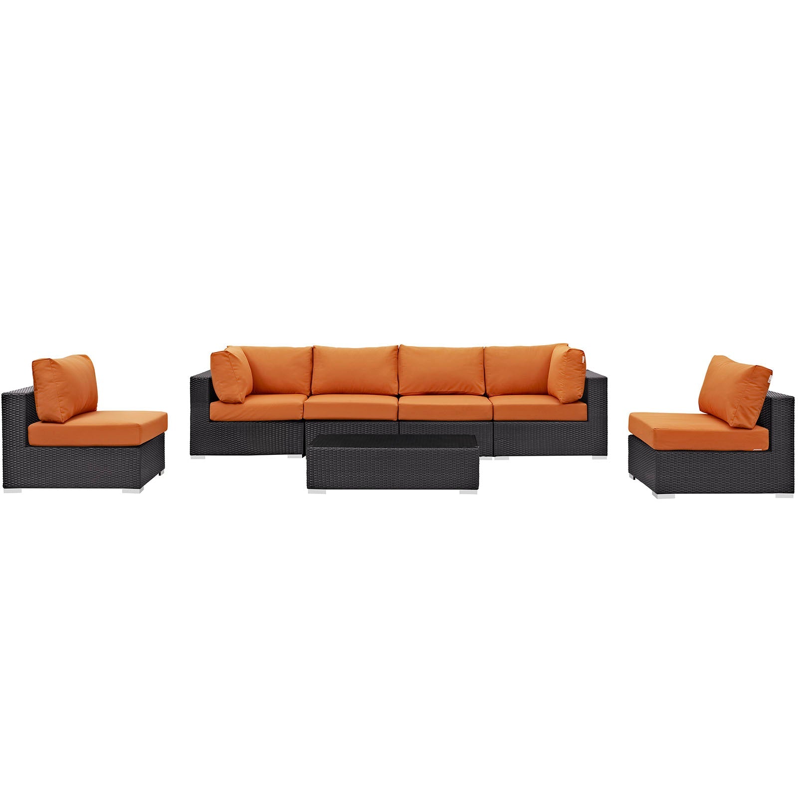 Convene 7 Piece Outdoor Patio Sectional Set by Modway