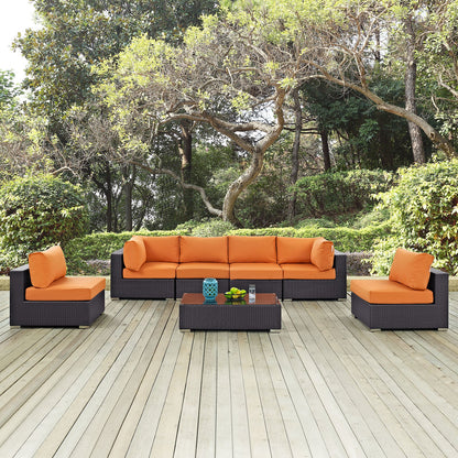 Convene 7 Piece Outdoor Patio Sectional Set by Modway