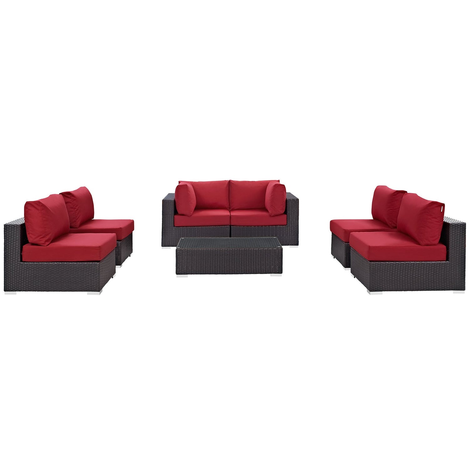 Convene 7 Piece Outdoor Patio Sectional Set by Modway