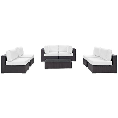 Convene 7 Piece Outdoor Patio Sectional Set by Modway