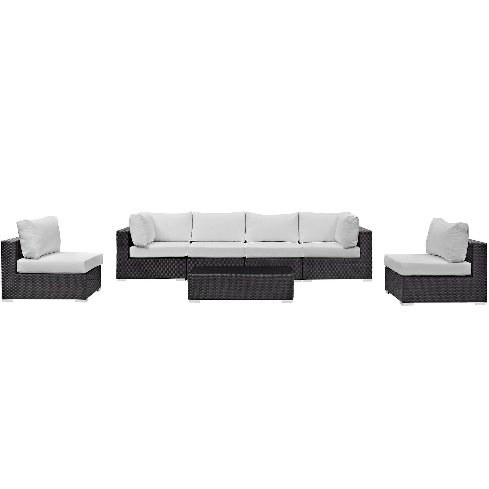 Convene 7 Piece Outdoor Patio Sectional Set by Modway