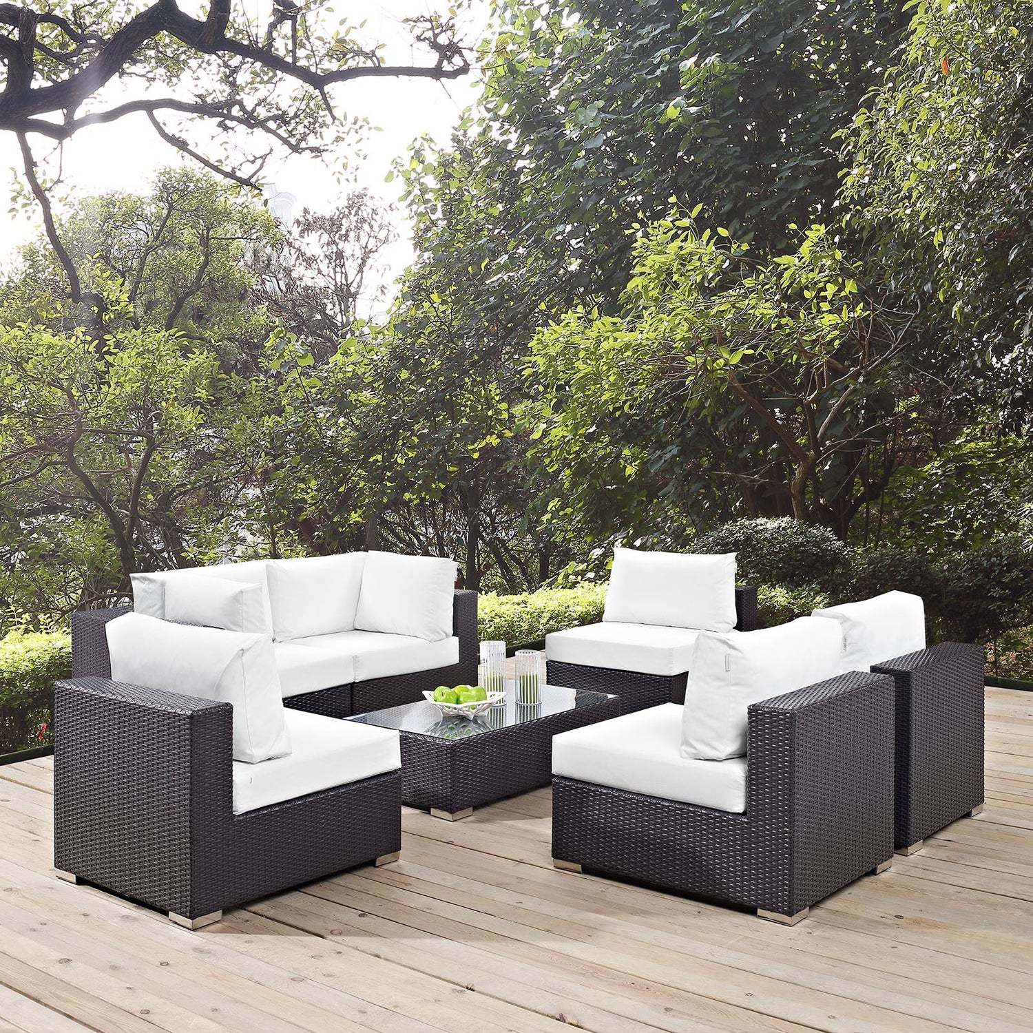 Convene 7 Piece Outdoor Patio Sectional Set by Modway