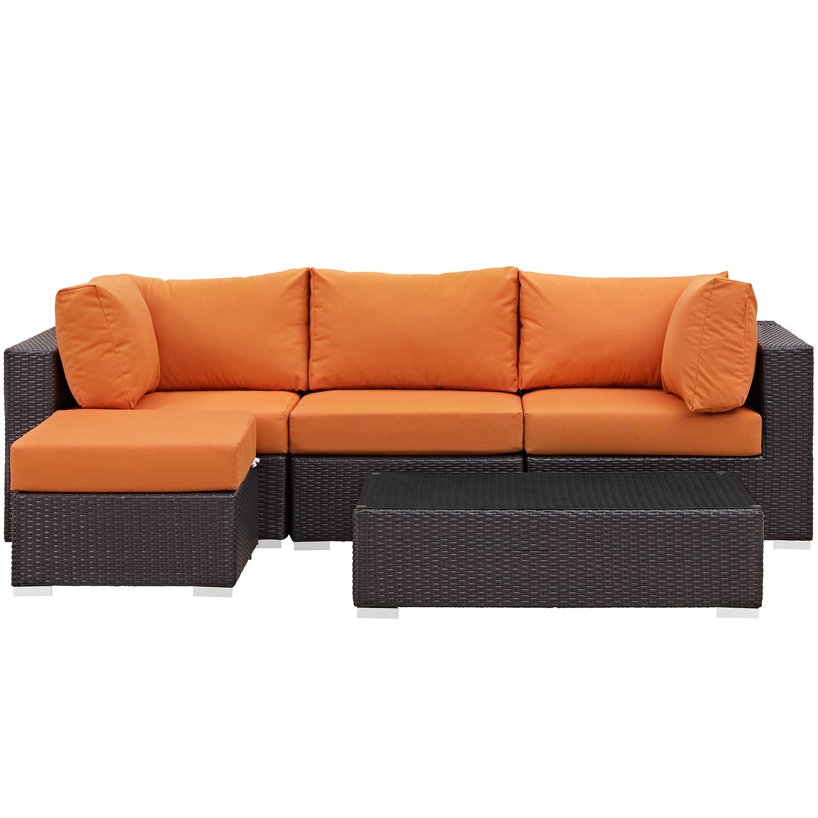 Convene 5 Piece Outdoor Patio Sectional Set by Modway