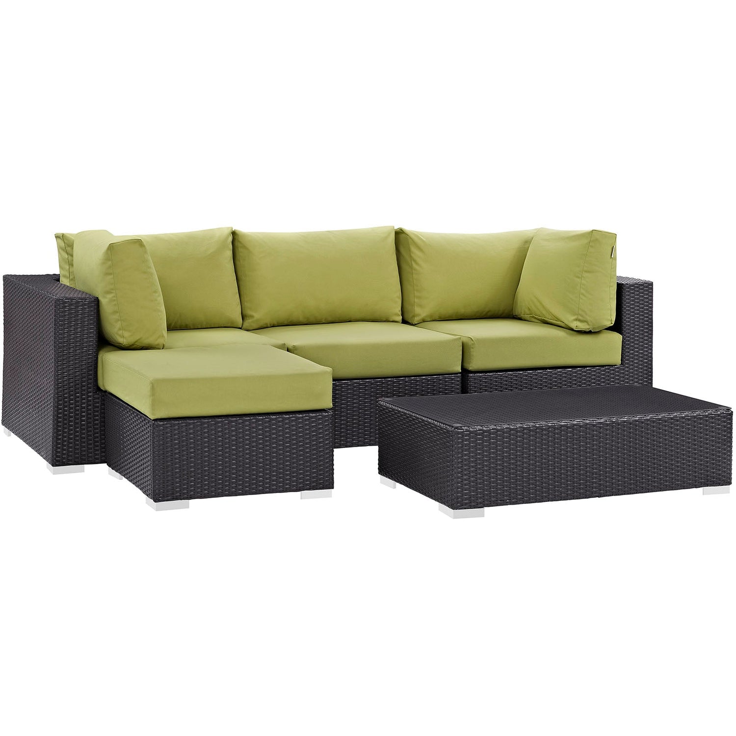 Convene 5 Piece Outdoor Patio Sectional Set by Modway