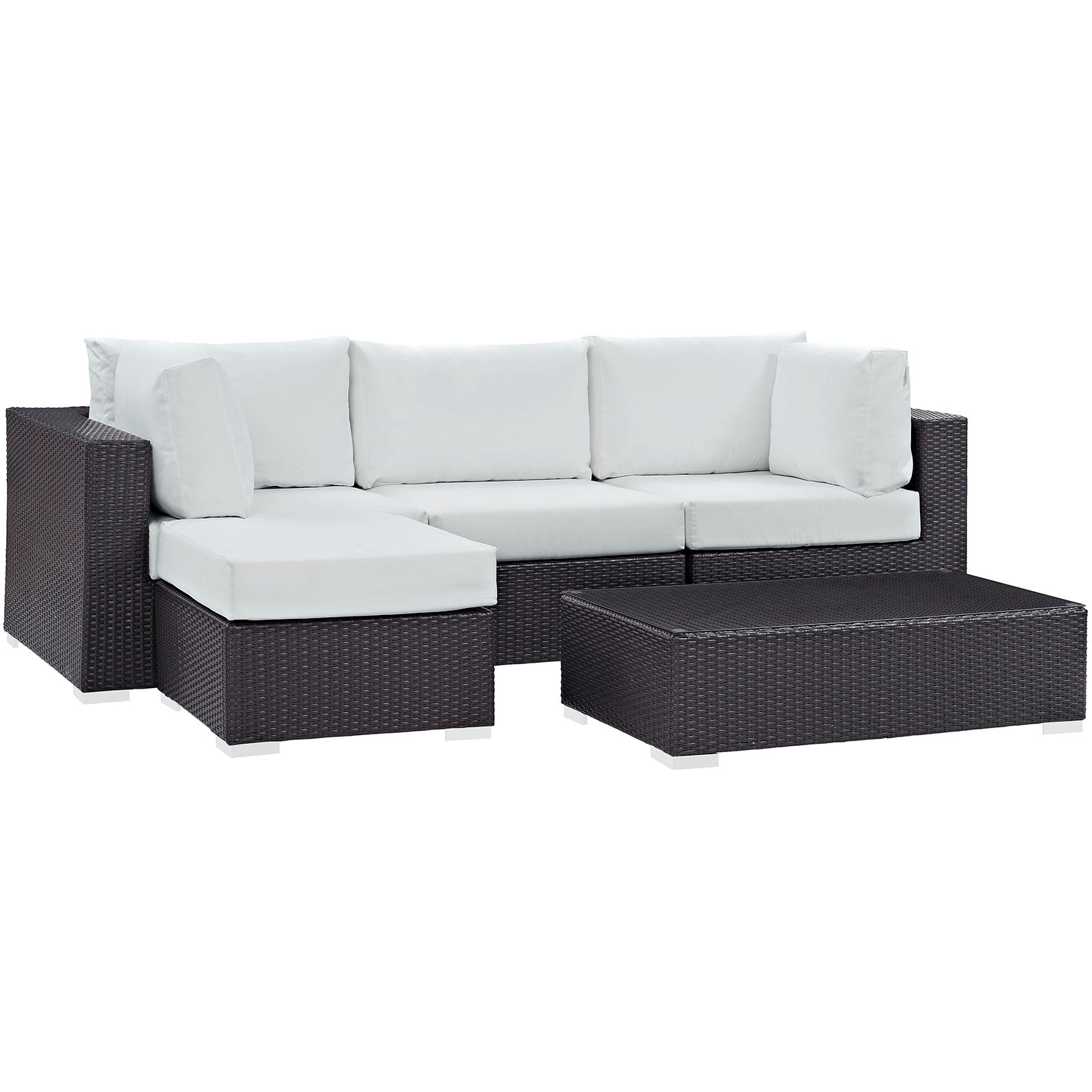 Convene 5 Piece Outdoor Patio Sectional Set by Modway